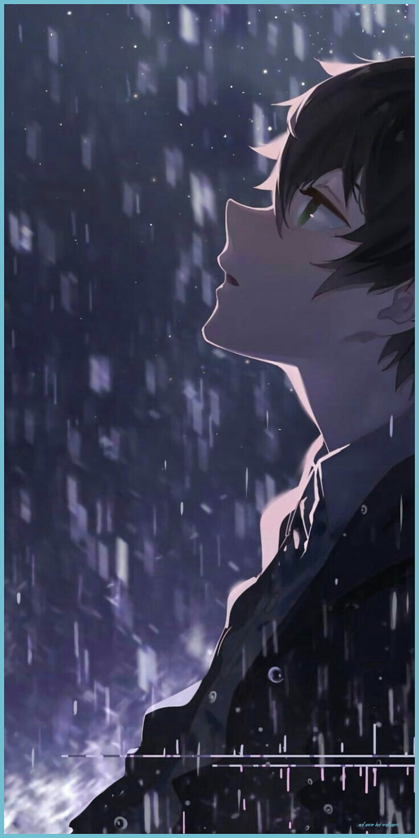 Sad anime boy with headphones Wallpapers Download  MobCup