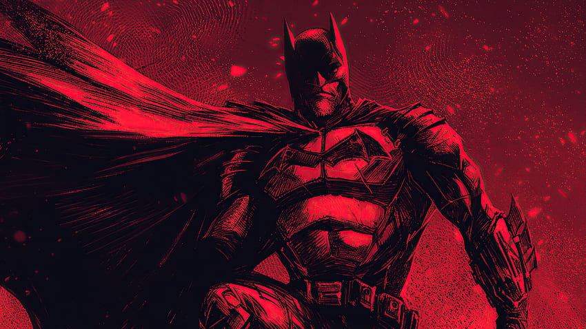 Die Auflösung von Batman Red 2020 , , Hintergrund und das rote Batman-Logo HD-Hintergrundbild