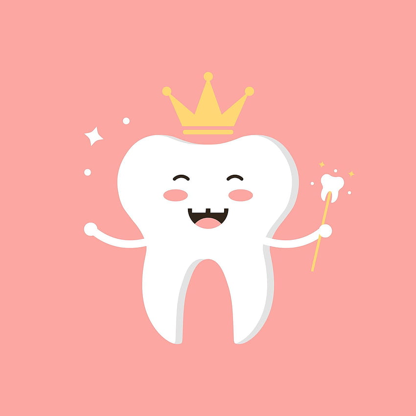 Mestiere del cuscino della fatina dei denti. Cartone animato dei denti, Fata dei denti, Iphone sirena, Cute Dental Sfondo del telefono HD