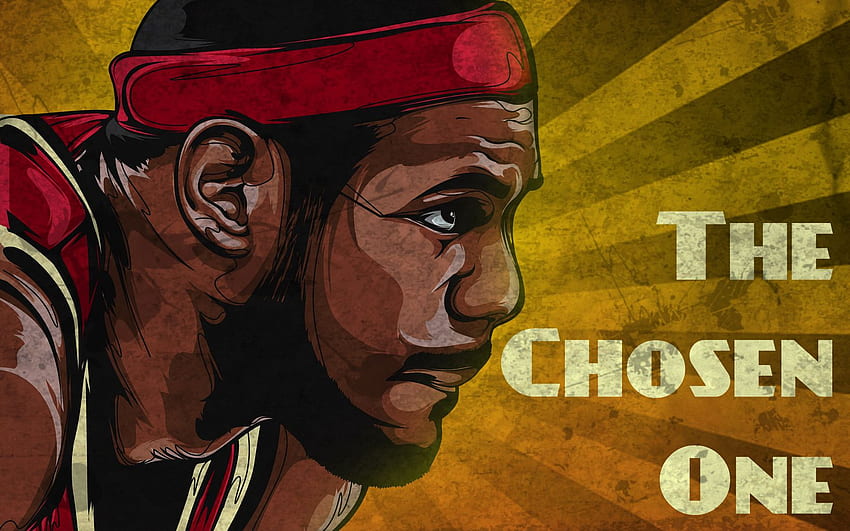 Karikatur Lebron James Miami Heat HD wallpaper