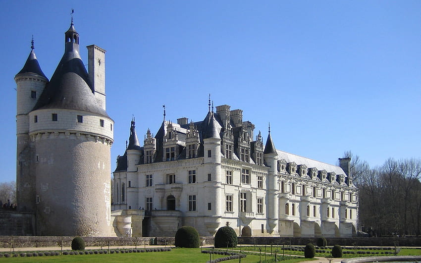 Château De Chenonceau and Background, French Chateau HD wallpaper