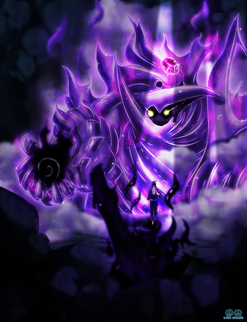 sasuke susanoo , purple, violet, cg artwork, fictional character, graphic design HD phone wallpaper