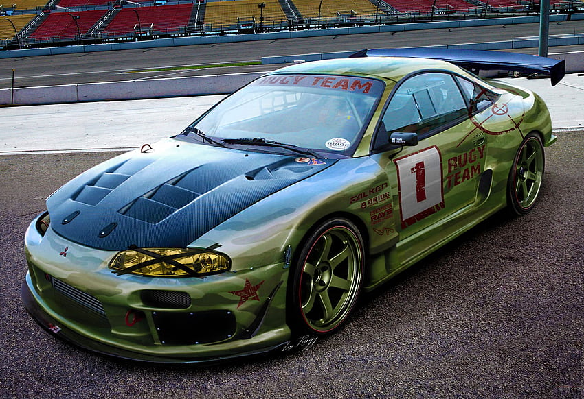 Fast sturdy quick fledged mobility and elegance gusty car, Mitsubishi Eclipse HD wallpaper