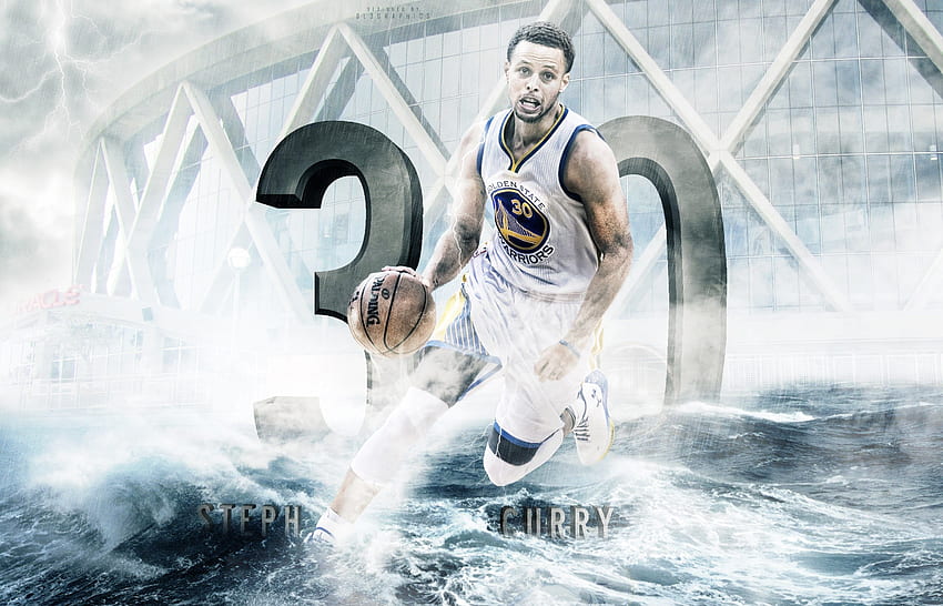 Stephen Curry Golden State Warriors Haute Résolution, Stephen Curry Cool Fond d'écran HD