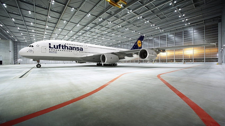 Weißes Verkehrsflugzeug der Lufthansa, Flugzeug, Airbus - Ufo HD-Hintergrundbild
