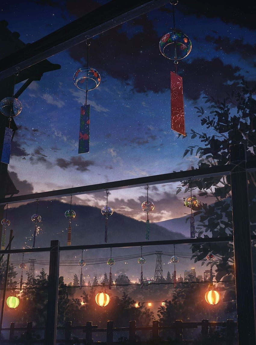 Visualização de Anime, Anime Pemandangan Papel de parede de celular HD