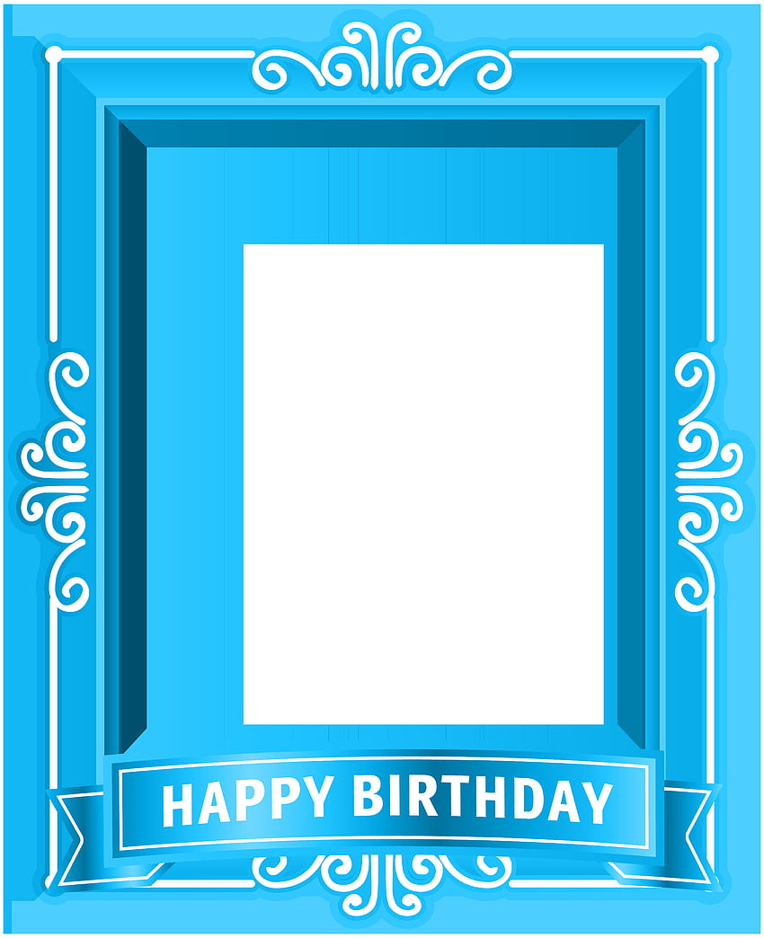Happy Birtay Frame Blue PNG Clip Art​ High Quality And Transparent PNG Clipart HD phone wallpaper