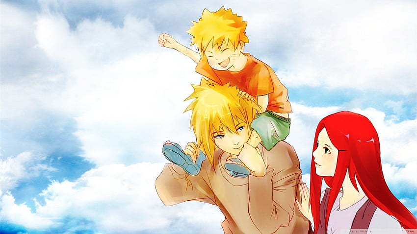 Keluarga awan Naruto: Shippuden Minato Namikaze anak Uzumaki Kushina., Naruto Kids Wallpaper HD
