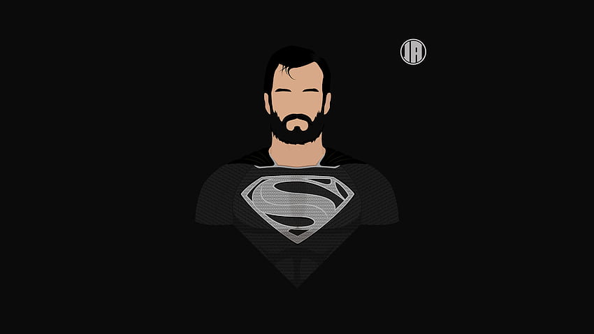 Superman, minimalis, pahlawan super, seni Wallpaper HD