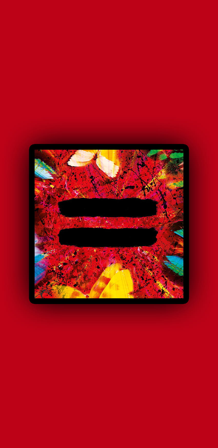 Ed Sheeran =, Pop, Red, Ed Sheeran, Singer, Equals, Music, UK, Album HD phone wallpaper