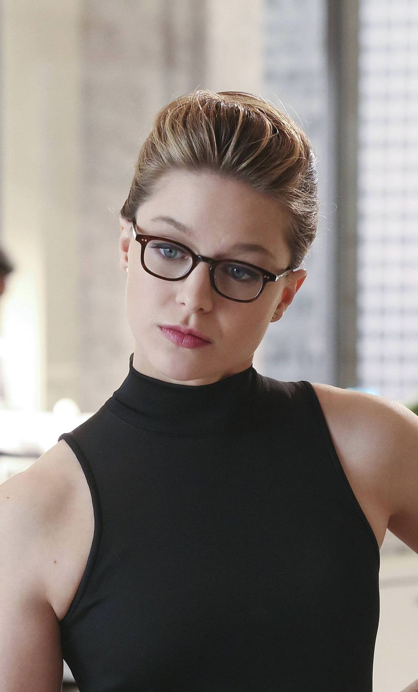 Melissa Benoist, pakaian kantor, kacamata, cantik wallpaper ponsel HD