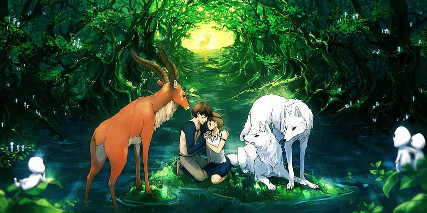 Studio Ghibli, Princess Mononoke / and Mobile Background, Princess ...