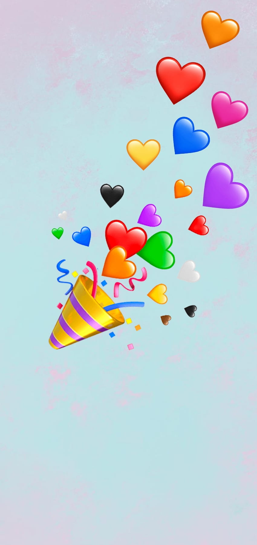Aşk partisi, eflatun, balon, kalpler, renkler HD telefon duvar kağıdı