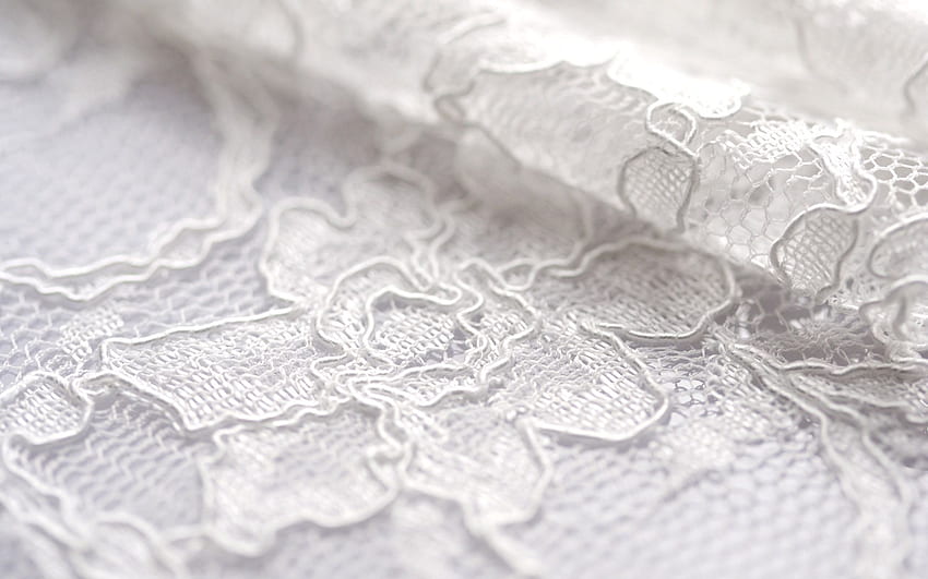 tissue, lace, fold, pattern in the resolution . , Embroidery flowers, Lace background, White Lace HD wallpaper