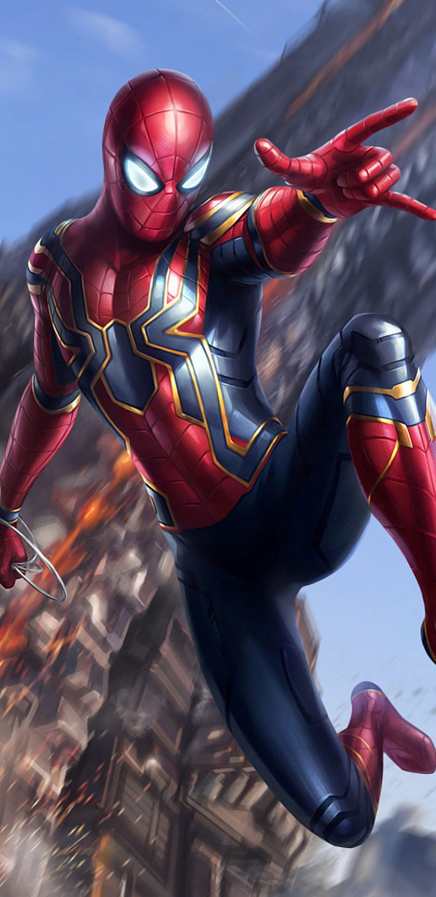Iron Spider Avengers Infinity War Samsung Galaxy Note 9, 8, S9, S8, SQ, películas, y , Iron Spider Suit fondo de pantalla del teléfono