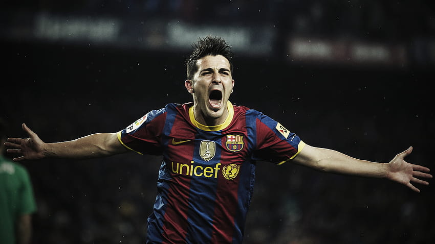David Villa, barcelona, ​​futbol, ​​kutlama HD duvar kağıdı