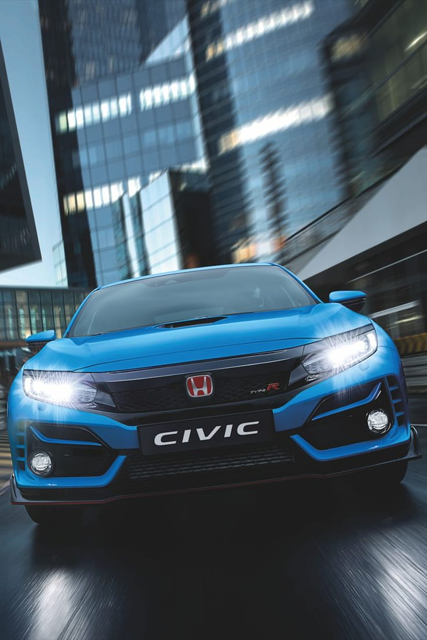 Honda Civic Type R, Honda Civic Blue HD phone wallpaper