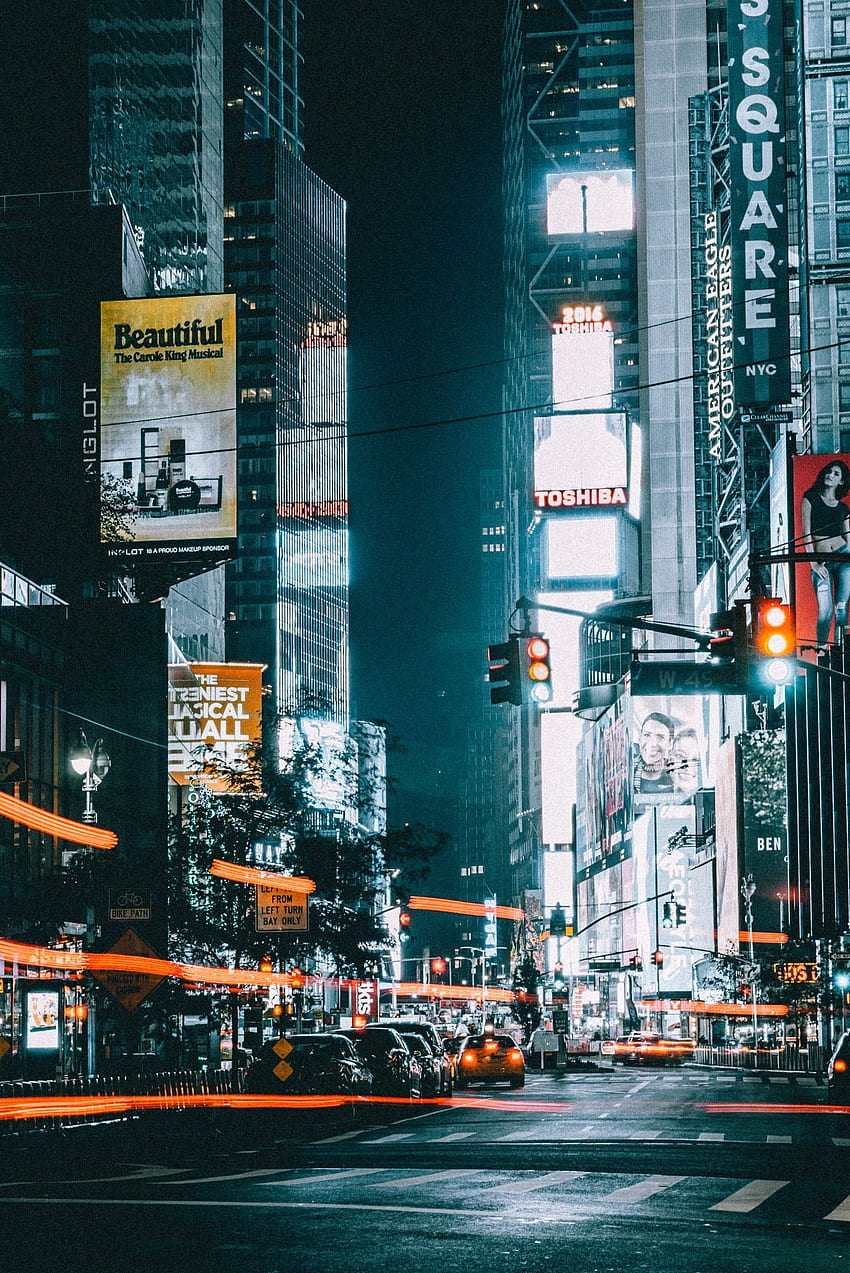 Times Square by kostennn. New york city travel, Urban, The Bronx HD phone wallpaper