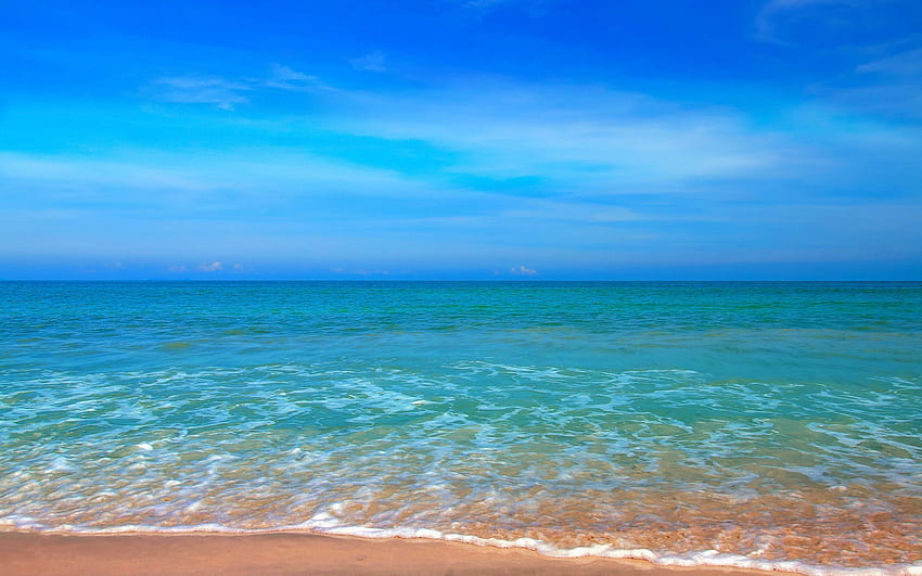 seaside, beach, waves, sea, summer, seascape, travel, water concepts, Mediterranean HD wallpaper