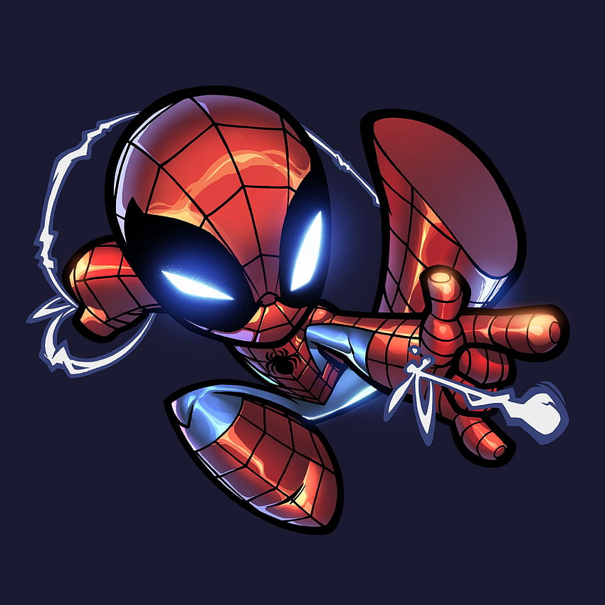 Spiderman Chibi Art -, Batman Chibi HD phone wallpaper