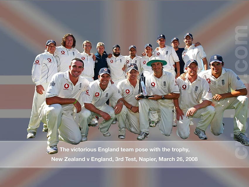 Victorious England team with the Trophy. Cricket HD wallpaper