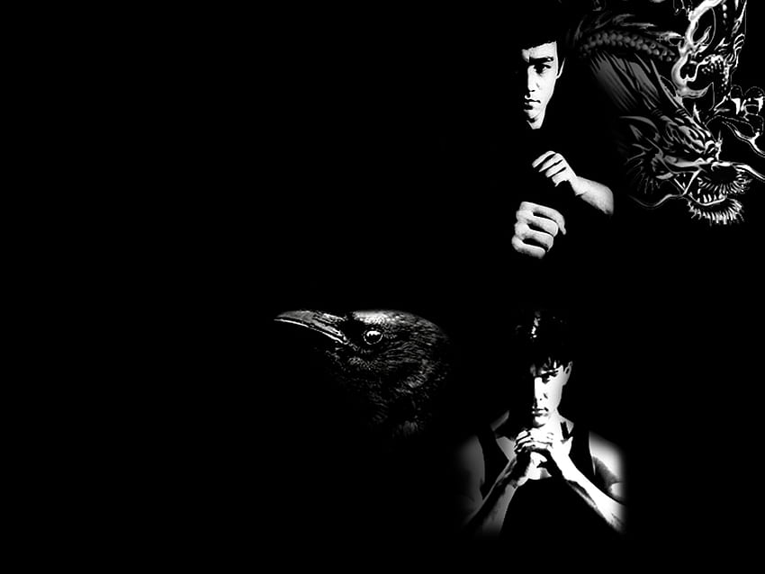 Bruce Lee Grayscale Brandon Lee - Bruce Lee - Wallpaper HD
