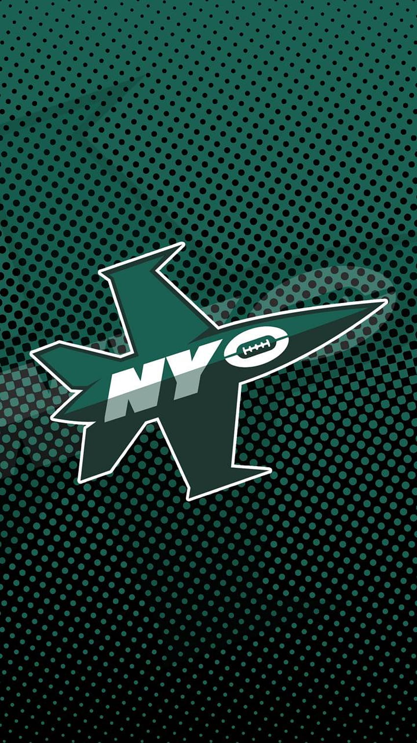 Jets de Nueva York por, logotipo de los Jets de Nueva York fondo de pantalla del teléfono