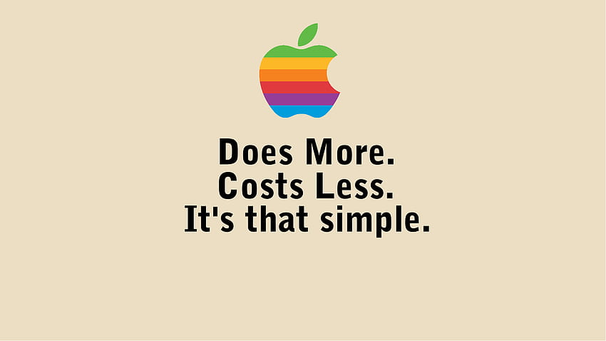 Old Apple Slogan : HD wallpaper