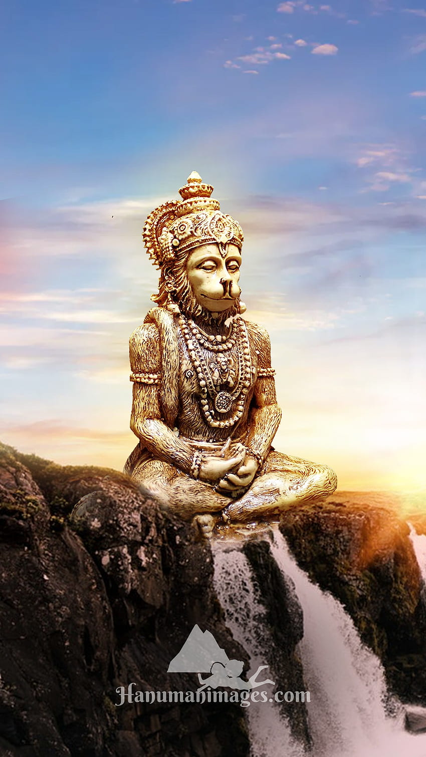 Hanuman ji medytacja dla telefonów komórkowych, Hanuman Meditation Tapeta na telefon HD