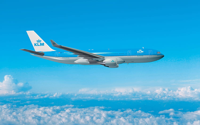 Airbus A330 200, , 여객기, KLM 항공, Airbus A330, 민간 항공, A330, Airbus For With Resolution . 고품질 HD 월페이퍼