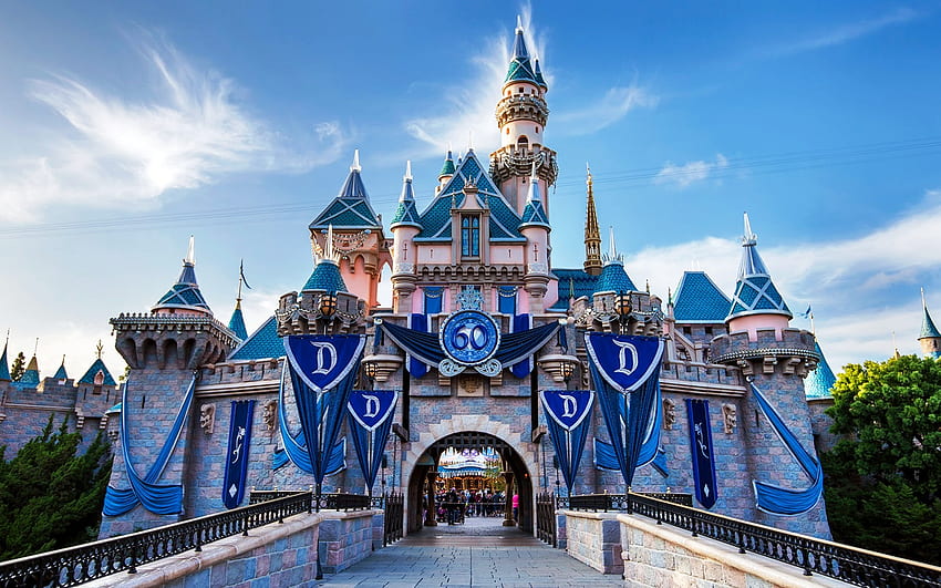 Zamek Śpiącej Królewny (Disneyland) — parki rozrywki Walta Disneya Tapeta HD