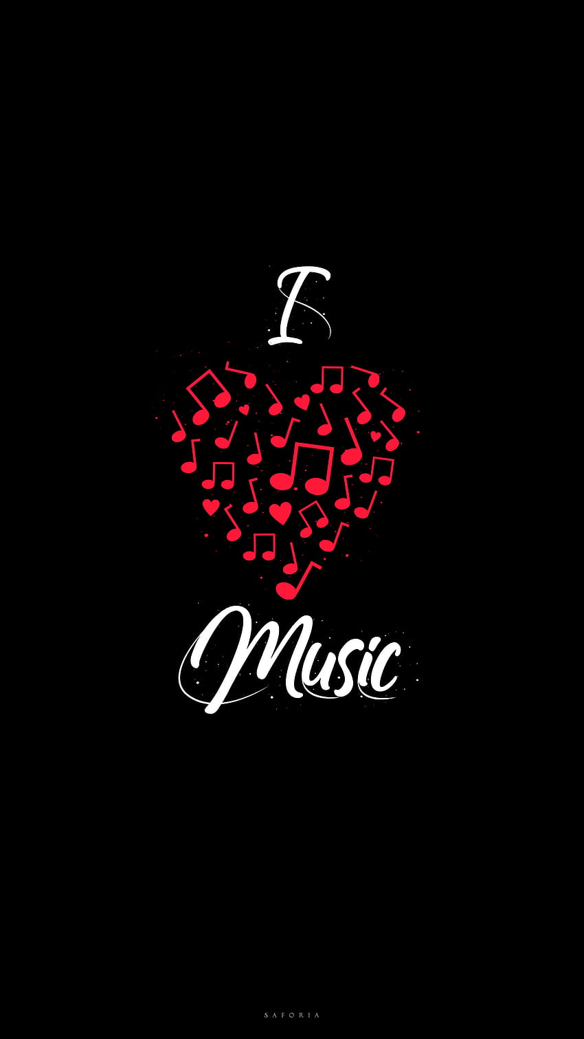 music , Heart, Red, iphone wallpapesr, Png, Cool, Fonts, Black, music , black HD phone wallpaper