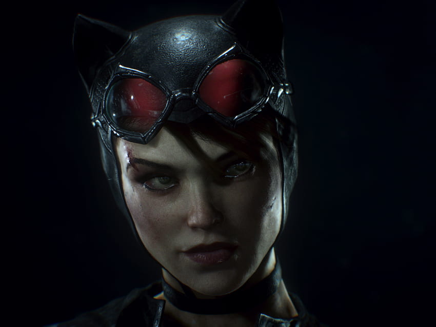 Catwoman, Batman: Arkham Knight, Video Game, Face, , , Background, Fy63by, Catwoman and Batman Laptop HD wallpaper