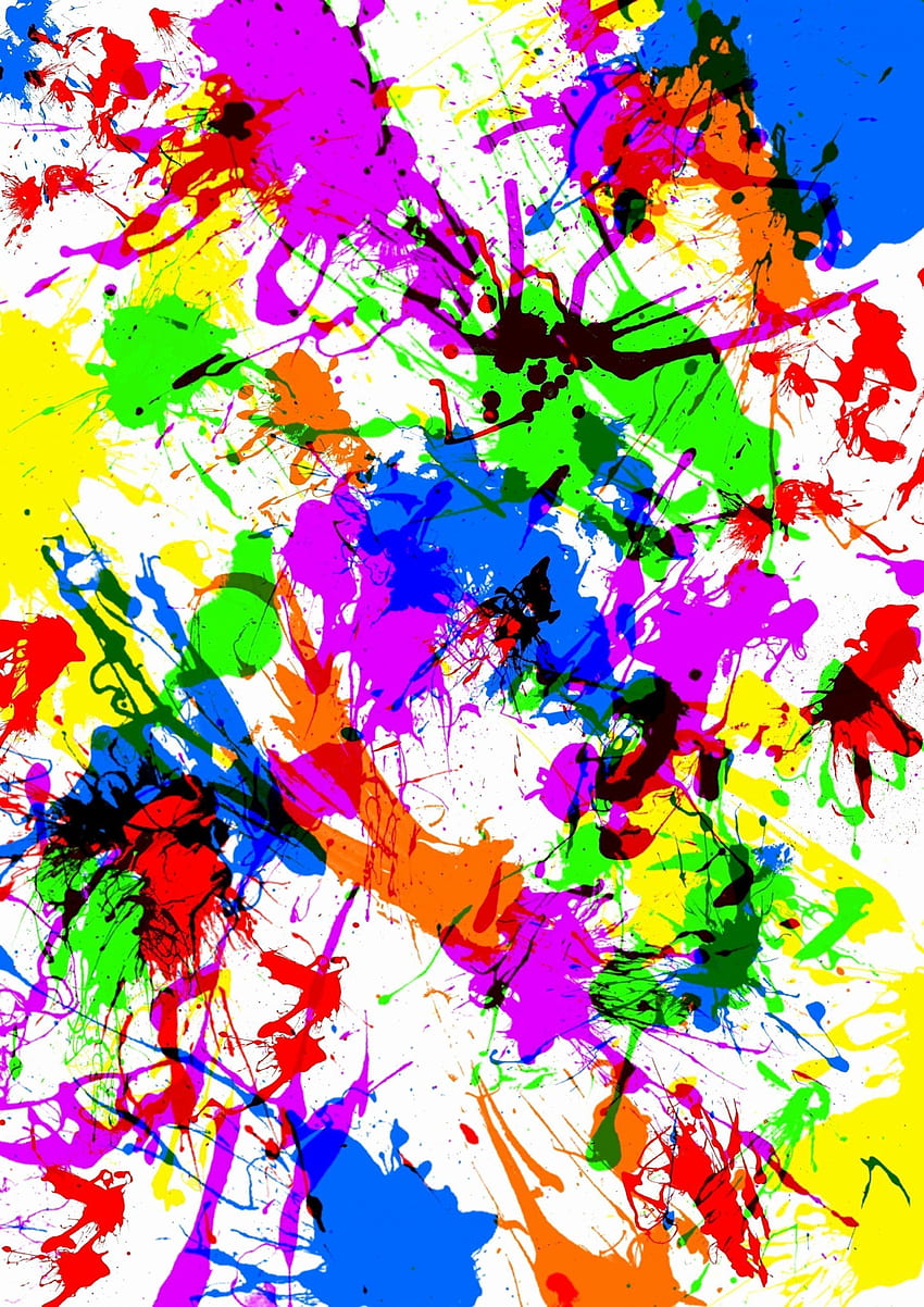 Splatter Paint Background Lussuoso Neon Paint Splatter Background Of the Day - A sinistra dell'Hudson Sfondo del telefono HD