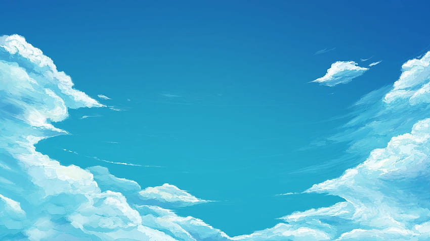 Blue Sky Anime, Cartoon Sky HD wallpaper | Pxfuel
