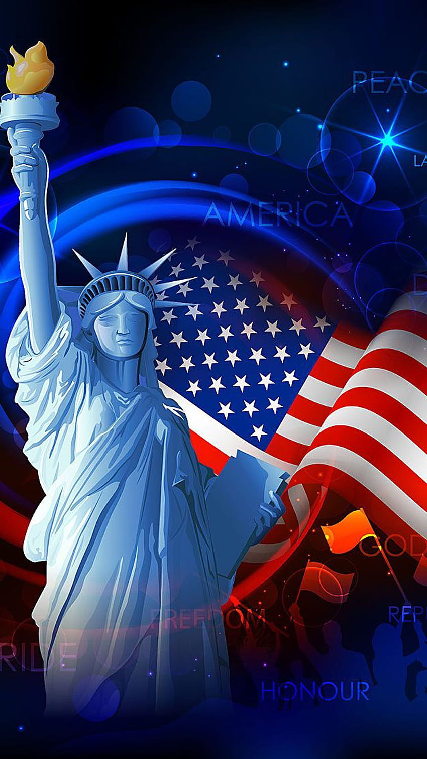 American Flag. 4th of July, Colonial Patriotic HD phone wallpaper