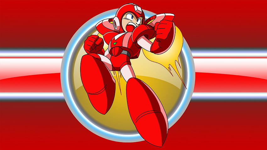 Mega Man Jet Jump, mega man rojo, mega man jet, megaman, mega man fondo de pantalla