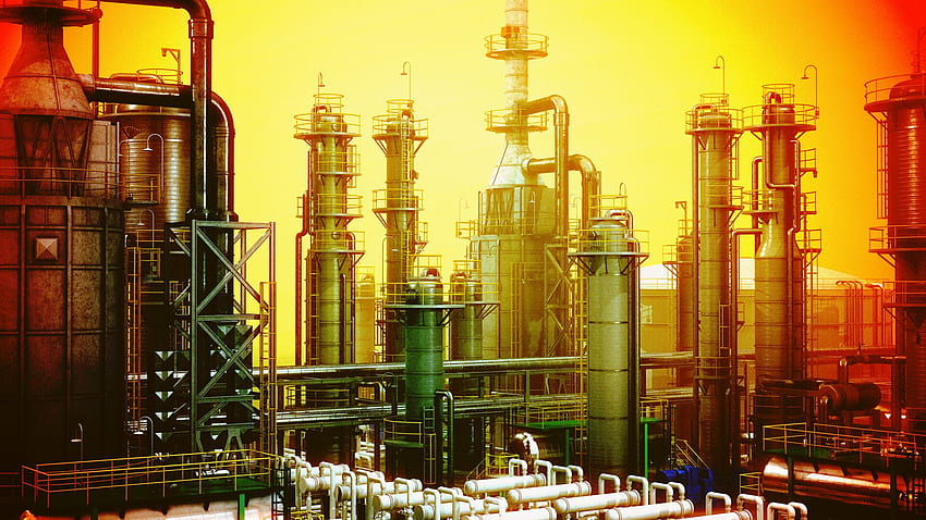 Sam Kevern - Öl, Ölraffinerie HD-Hintergrundbild