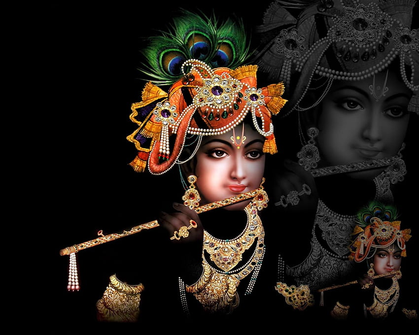 Shri Krishna in Black Background [] for your , Mobile & Tablet. Explore God  Krishna . Krishna for , Radha Krishna , Krishna HD wallpaper | Pxfuel