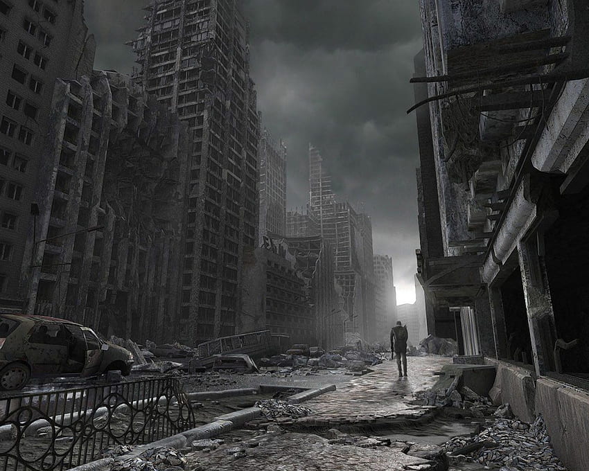 Apocalypse Background -, Zombie City HD wallpaper