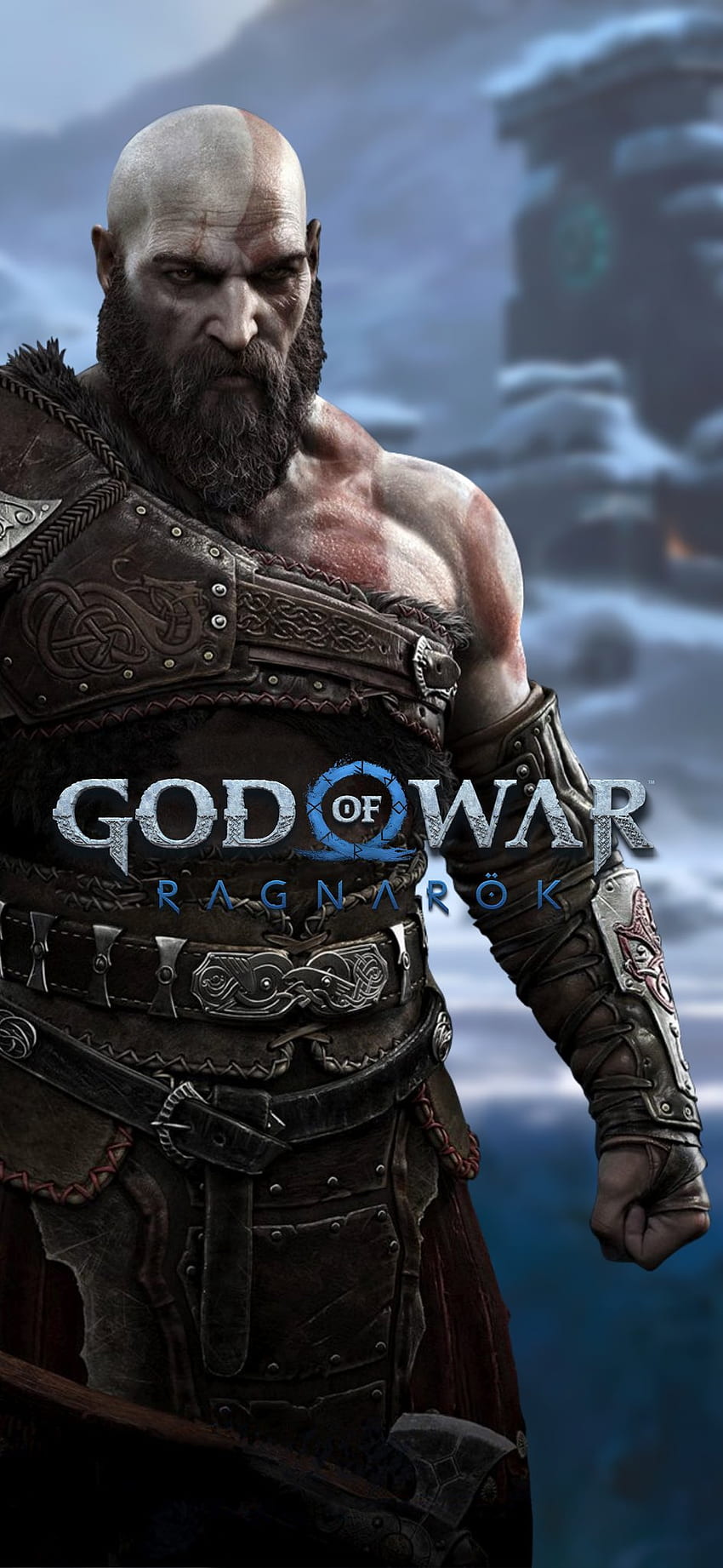 Kratos God of War Ragnarok 4K Phone iPhone Wallpaper 7281b