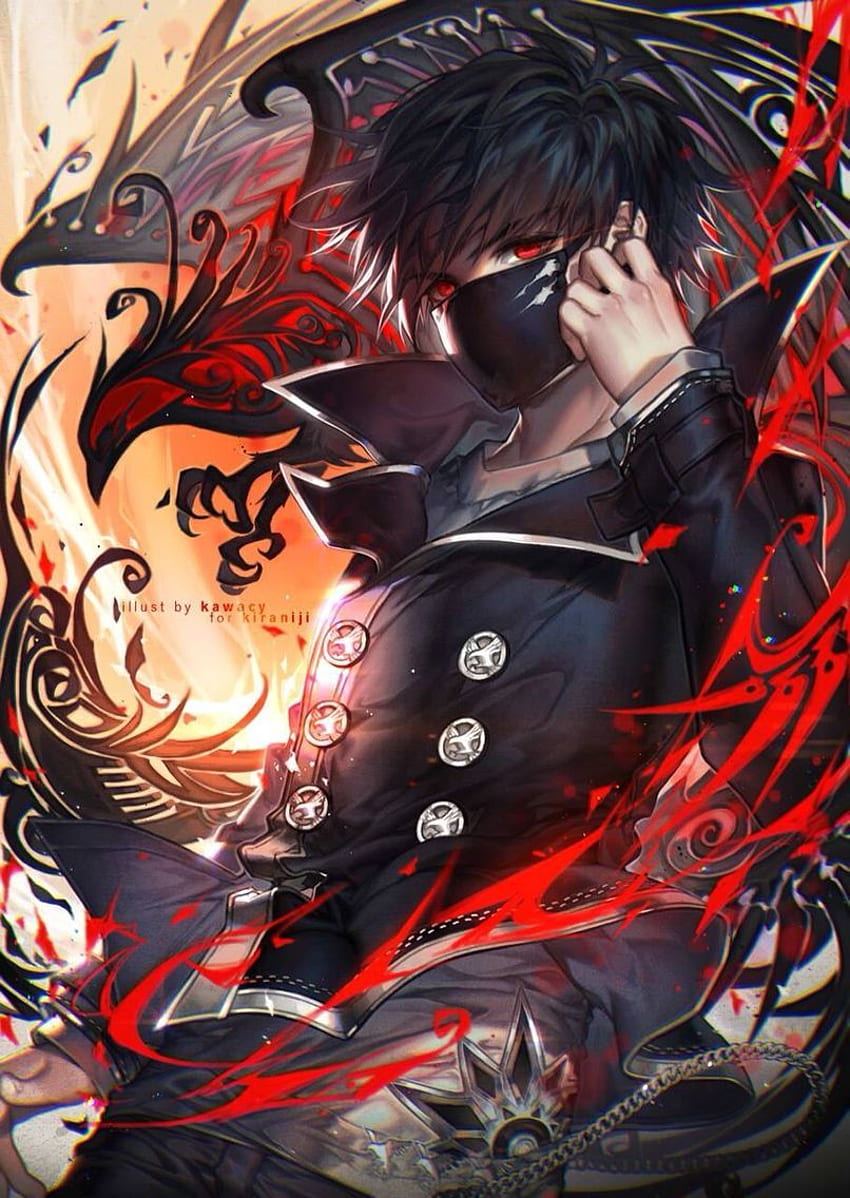 Download Boy With Red Eye Dark Aesthetic Anime Pfp Wallpaper