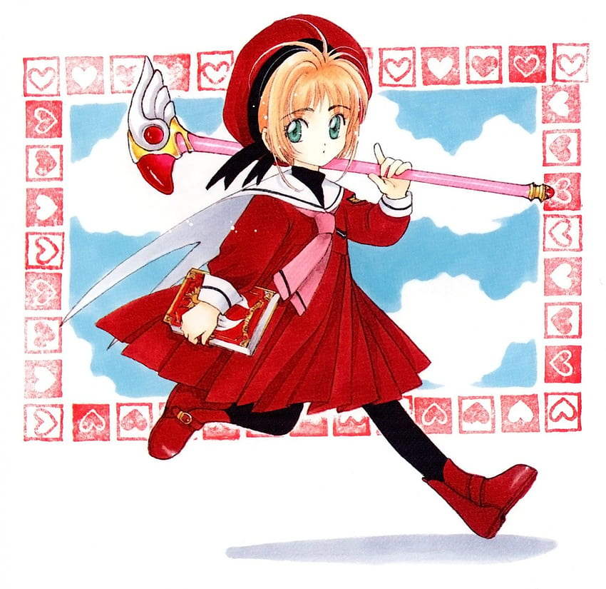 Kerudung Merah, kinomoto, nona, kecil, sakura Wallpaper HD