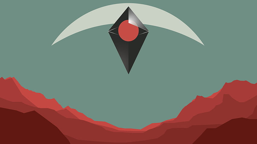I recreated the No Man's Sky Launch with a minimalist theme! [ ] HD wallpaper