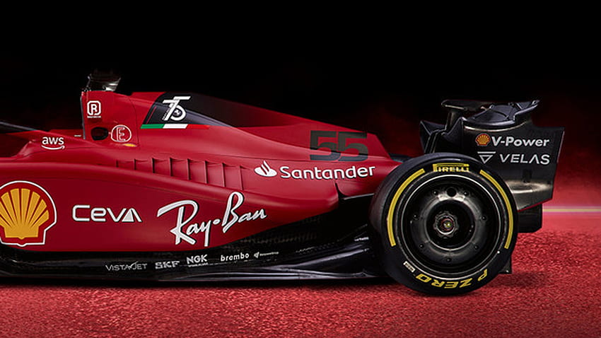 La voiture de course de Formule 1 Ferrari F1 75 fait ses débuts, Ferrari 2022 Fond d'écran HD