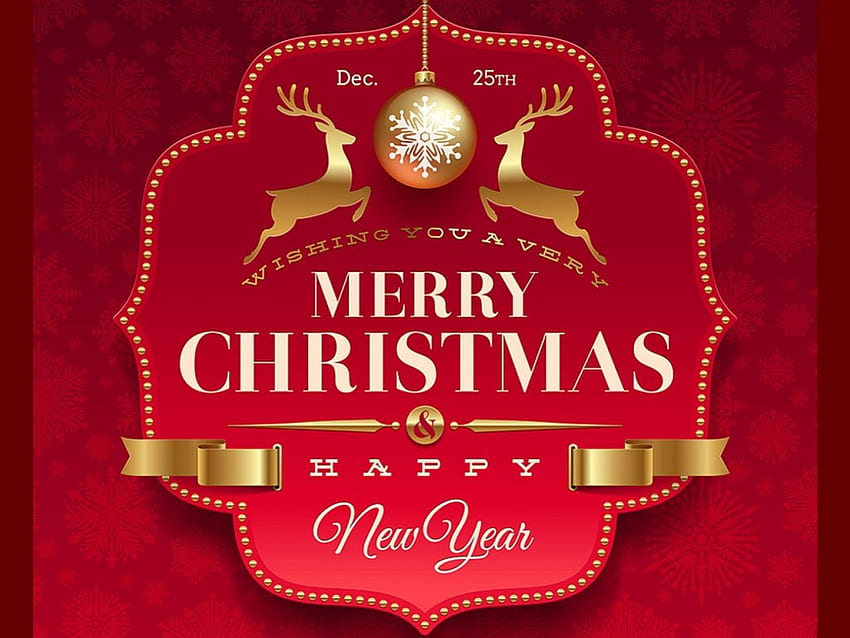 Happy-New-Year-and-Merry-Christmas, , beautiful, merry-christmas, happy-new-year HD wallpaper
