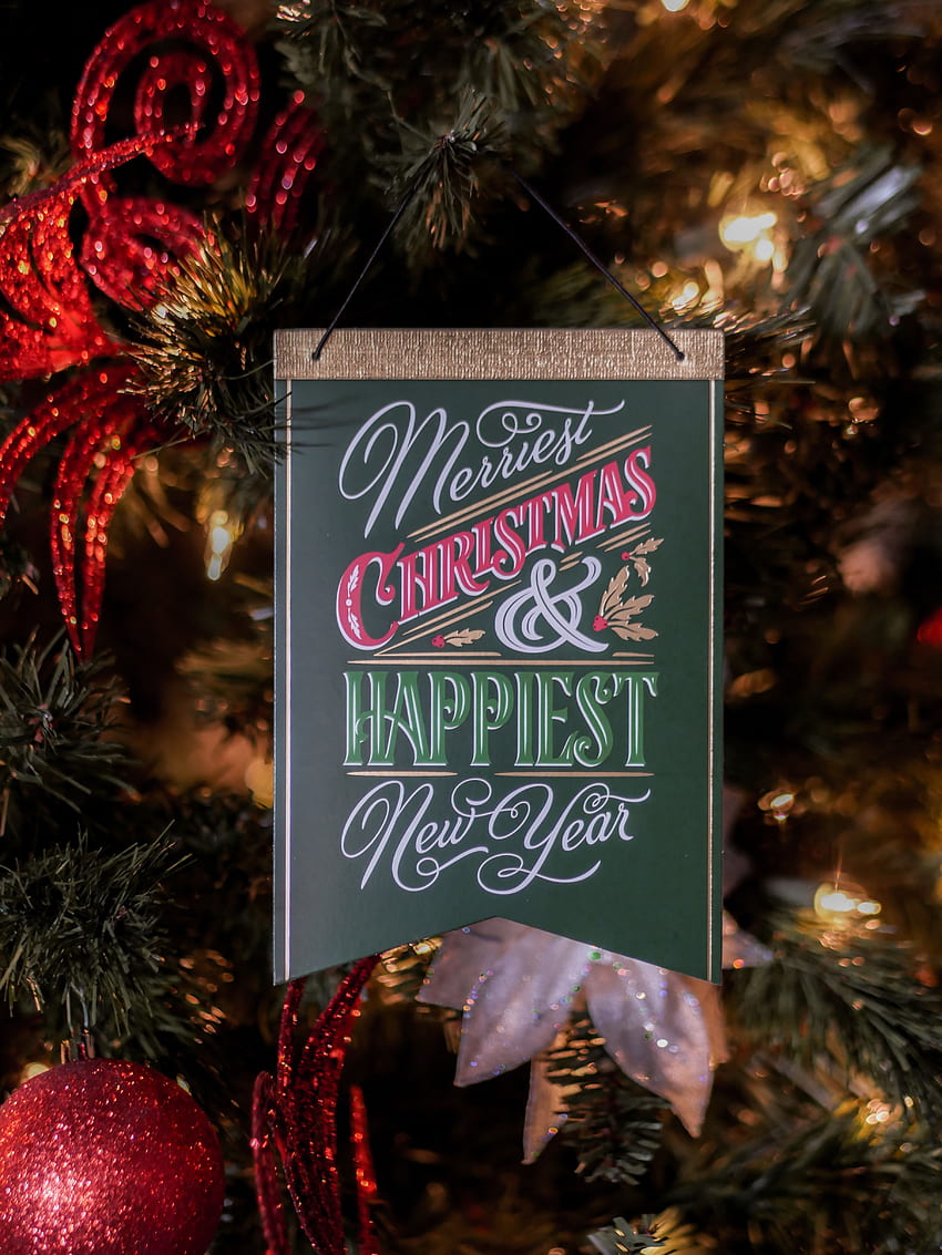 Holidays, New Year, Christmas, Christmas Tree, Decoration, Postcard HD phone wallpaper