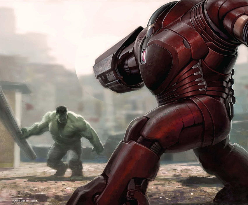 Iron Man, Hulk, Armor, Hulkbuster Avengers Infinity War Artwork HD wallpaper