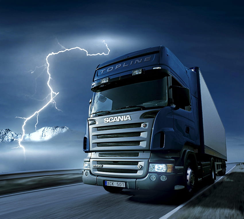 Scania-Lkw HD-Hintergrundbild