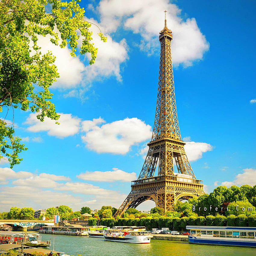 Torre Eiffel Mais recente e lindo fundo, Torre de Paris papel de parede HD